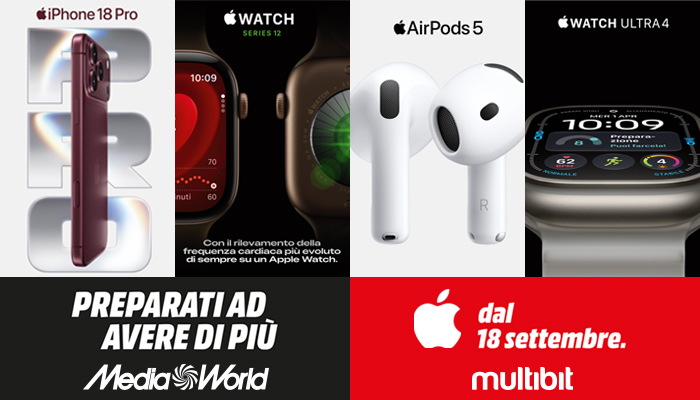 MediaWorld Multibit - nuovi prodotti Apple